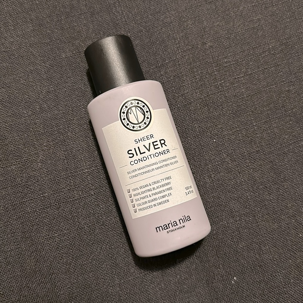 Maria Nila sheer SILVER conditioner mini 3.4oz purple color deposit